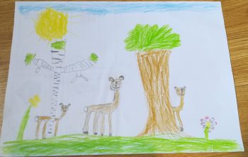 Dessin de Baptiste  Je vis à Marty