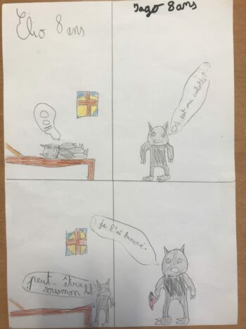 Dessin de Iago et Elio
